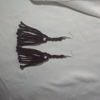 brincos de macramé